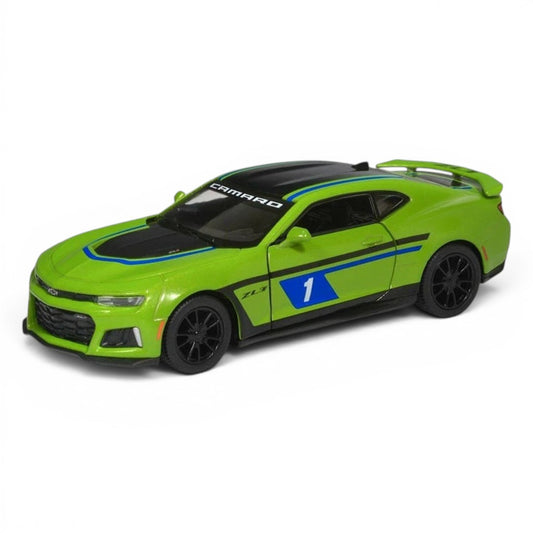 Kinsmart 1:38 Scale Chevrolet Camaro ZL1 Livery Edition Die-Cast Metal Model Car | Pull Back Action | Opening Doors | Collectible Car