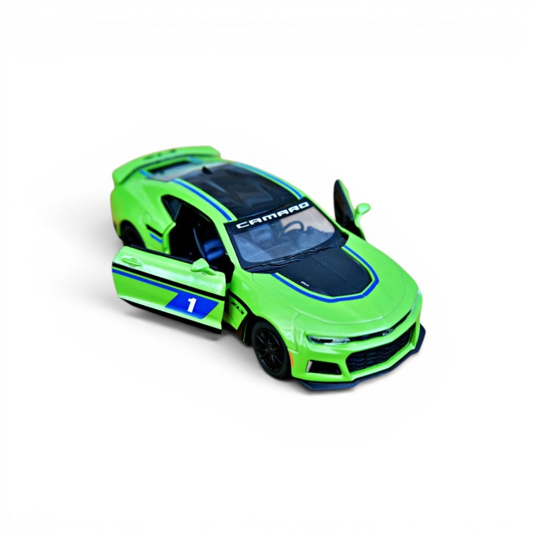 Kinsmart 1:38 Scale Chevrolet Camaro ZL1 Livery Edition Die-Cast Metal Model Car | Pull Back Action | Opening Doors | Collectible Car