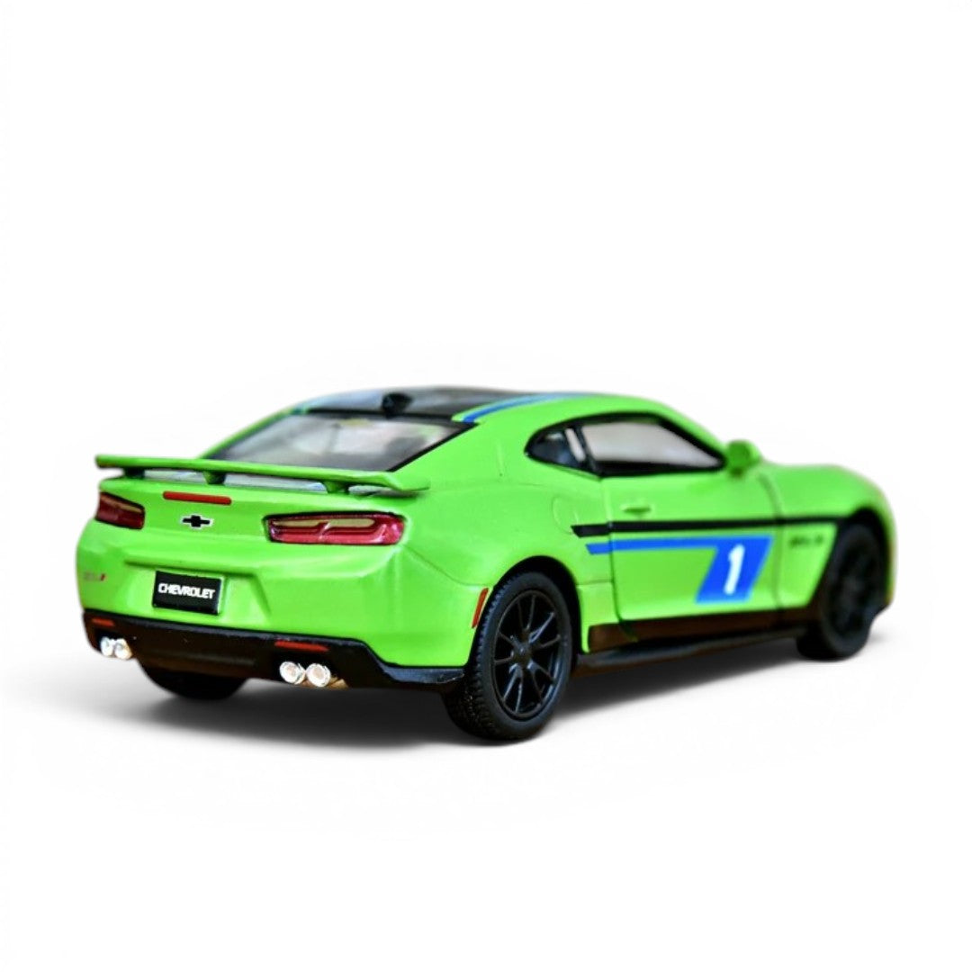 Kinsmart 1:38 Scale Chevrolet Camaro ZL1 Livery Edition Die-Cast Metal Model Car | Pull Back Action | Opening Doors | Collectible Car
