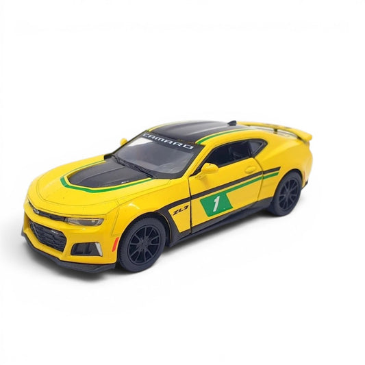 Kinsmart 1:38 Scale Chevrolet Camaro ZL1 Livery Edition Die-Cast Metal Model Car | Pull Back Action | Opening Doors | Collectible Car