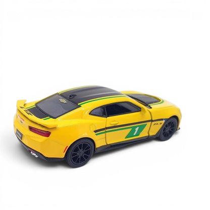 Kinsmart 1:38 Scale Chevrolet Camaro ZL1 Livery Edition Die-Cast Metal Model Car | Pull Back Action | Opening Doors | Collectible Car