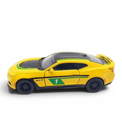 Kinsmart 1:38 Scale Chevrolet Camaro ZL1 Livery Edition Die-Cast Metal Model Car | Pull Back Action | Opening Doors | Collectible Car