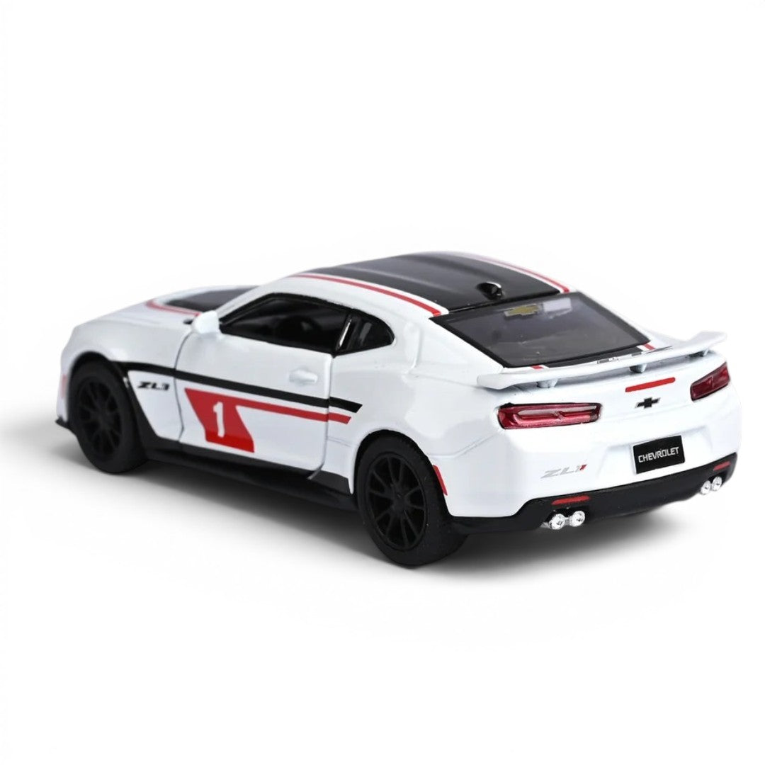 Kinsmart 1:38 Scale Chevrolet Camaro ZL1 Livery Edition Die-Cast Metal Model Car | Pull Back Action | Opening Doors | Collectible Toy Car