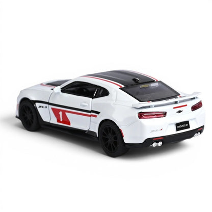 Kinsmart 1:38 Scale Chevrolet Camaro ZL1 Livery Edition Die-Cast Metal Model Car | Pull Back Action | Opening Doors | Collectible Toy Car