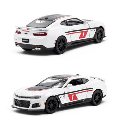 Kinsmart 1:38 Scale Chevrolet Camaro ZL1 Livery Edition Die-Cast Metal Model Car | Pull Back Action | Opening Doors | Collectible Toy Car
