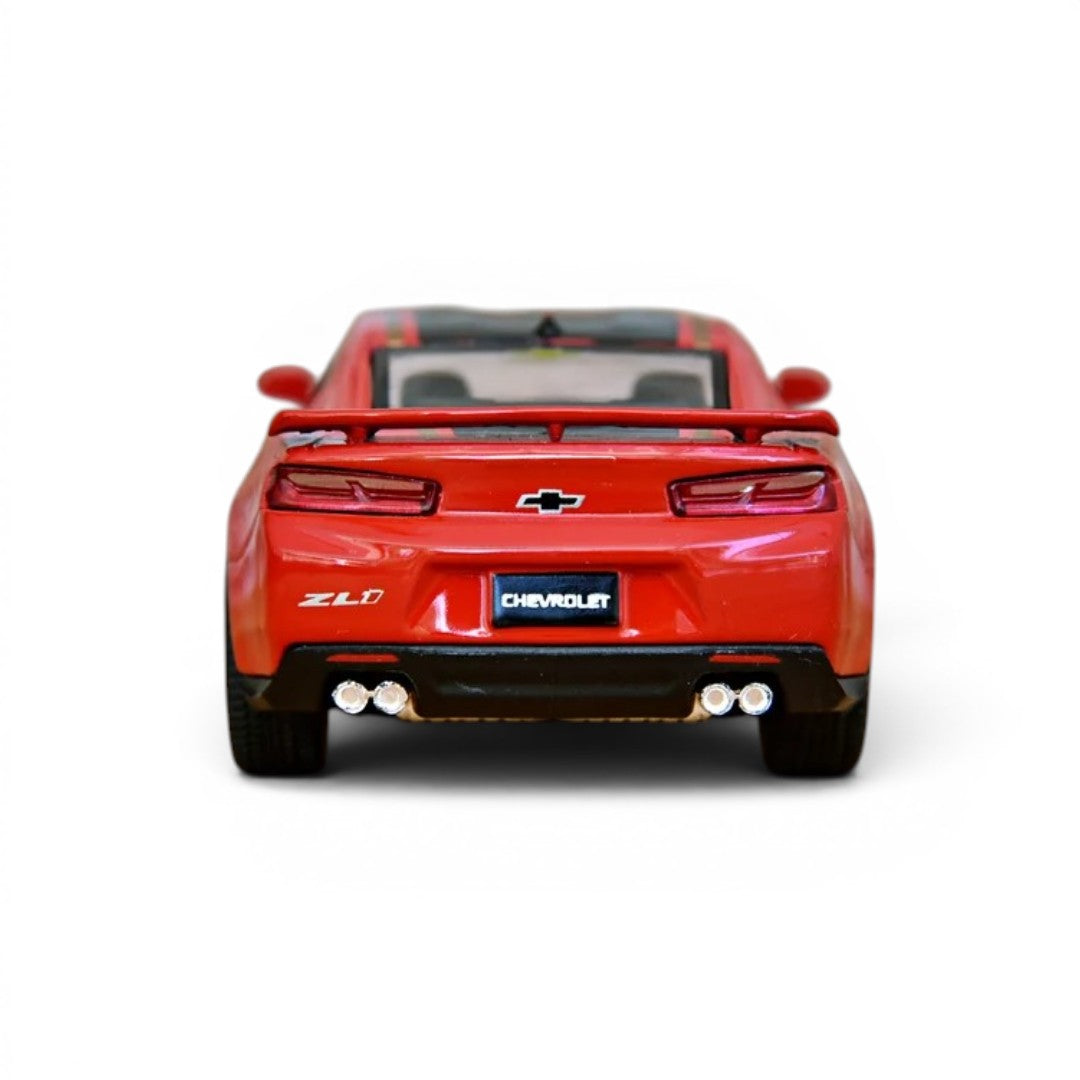 Kinsmart 1:38 Scale Chevrolet Camaro ZL1 Livery Edition Die-Cast Metal Model Car | Pull Back Action | Opening Doors | Collectible Car