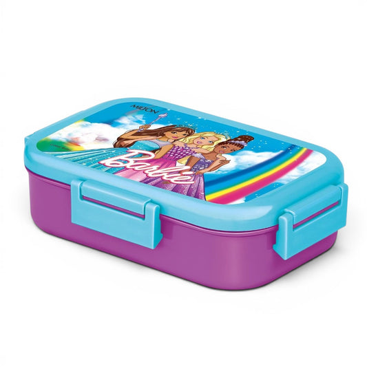 Milton Barbie Kids Lunch Box 700ml | School Tiffin Box with Secure Locking Clips | Portable Food Storage Container for School, Picnic & Travel
