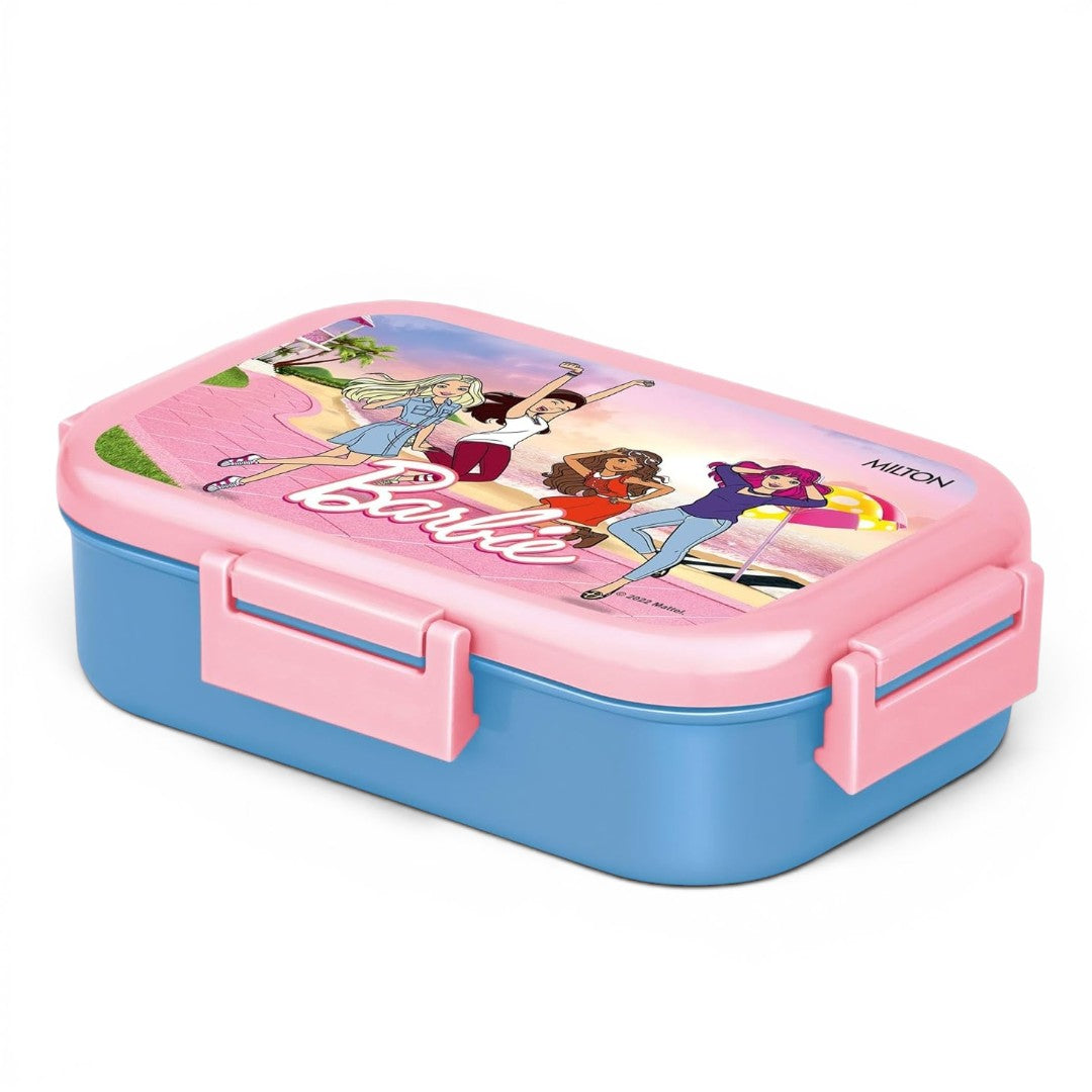 Milton Barbie 700ml Kids Lunch Box with Stainless Steel Inner Container | School Tiffin Box with Steel Snack Container