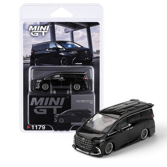 MINI GT 1:64 (Blister Pack) Toyota Alphard 40 KUHL Black Diecast Model Car | MGT01179 | Collectible Car