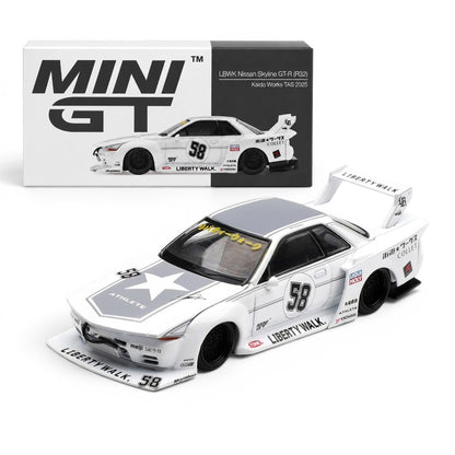 MINI GT 1:64 LBWK Nissan Skyline GT-R (R32) Kaido Works TAS 2025 Diecast Model Car | Liberty Walk | Collector Edition