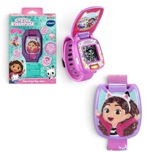 VTech Gabby's Dollhouse Time to Get Tiny Learning Watch | Interactive Kids Digital Watch with Games, Alarm & Clock | Ages 3+