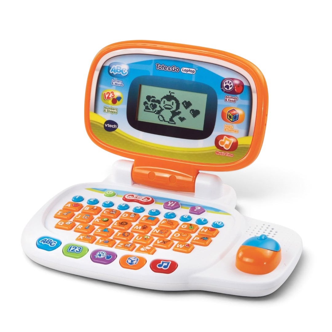 VTech Tote & Go Laptop Orange | Interactive Educational Learning Laptop for Kids | ABCs, Numbers, Games & Music | Ages 3+