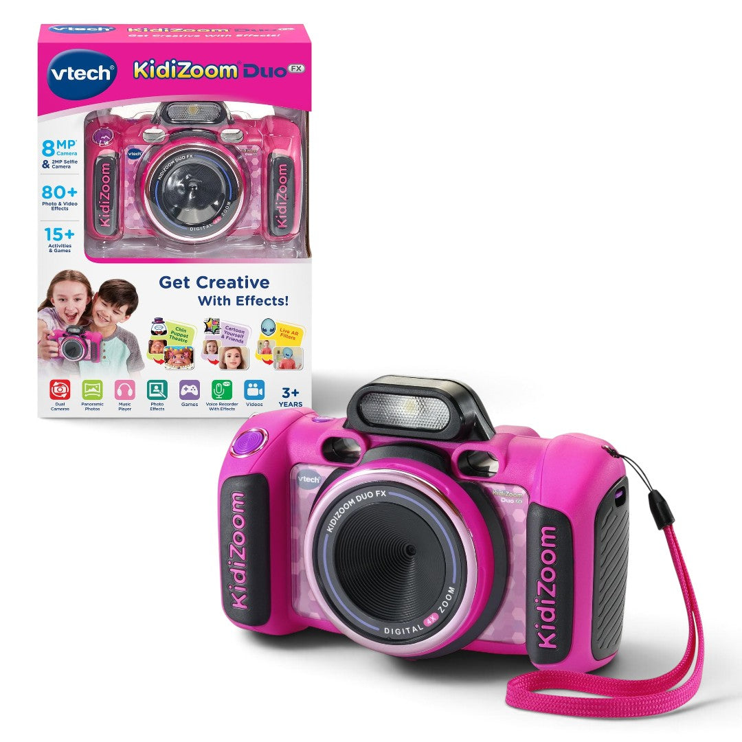 VTech KidiZoom Duo FX Kids Digital Camera | 8MP Camera with Dual Lens, 4X Zoom, Games, Photo Effects & Video Recording | Ages 3+