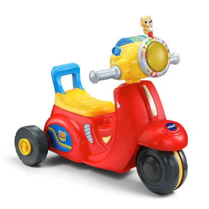 VTech 2-in-1 Map & Go Scooter | Interactive Ride-On Trike & Scooter with Lights, Sounds & Learning Activities | Ages 12–36 Months