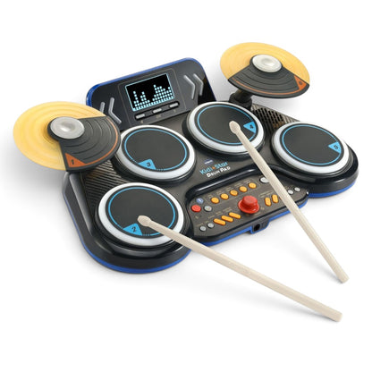 VTech KidiStar Drum Pad | Interactive Electronic Drum Kit with Drumsticks, Music, Learning Games & LCD Display | Ages 5+