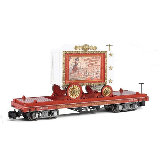 Bachmann Flat Car with Lady Artists Tableau Wagon #108 | Large G Scale Rolling Stock