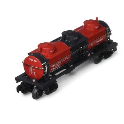 Williams by Bachmann Transcontinental Oil Company 3-Dome Tank Car – O Scale 3-Rail Freight Car