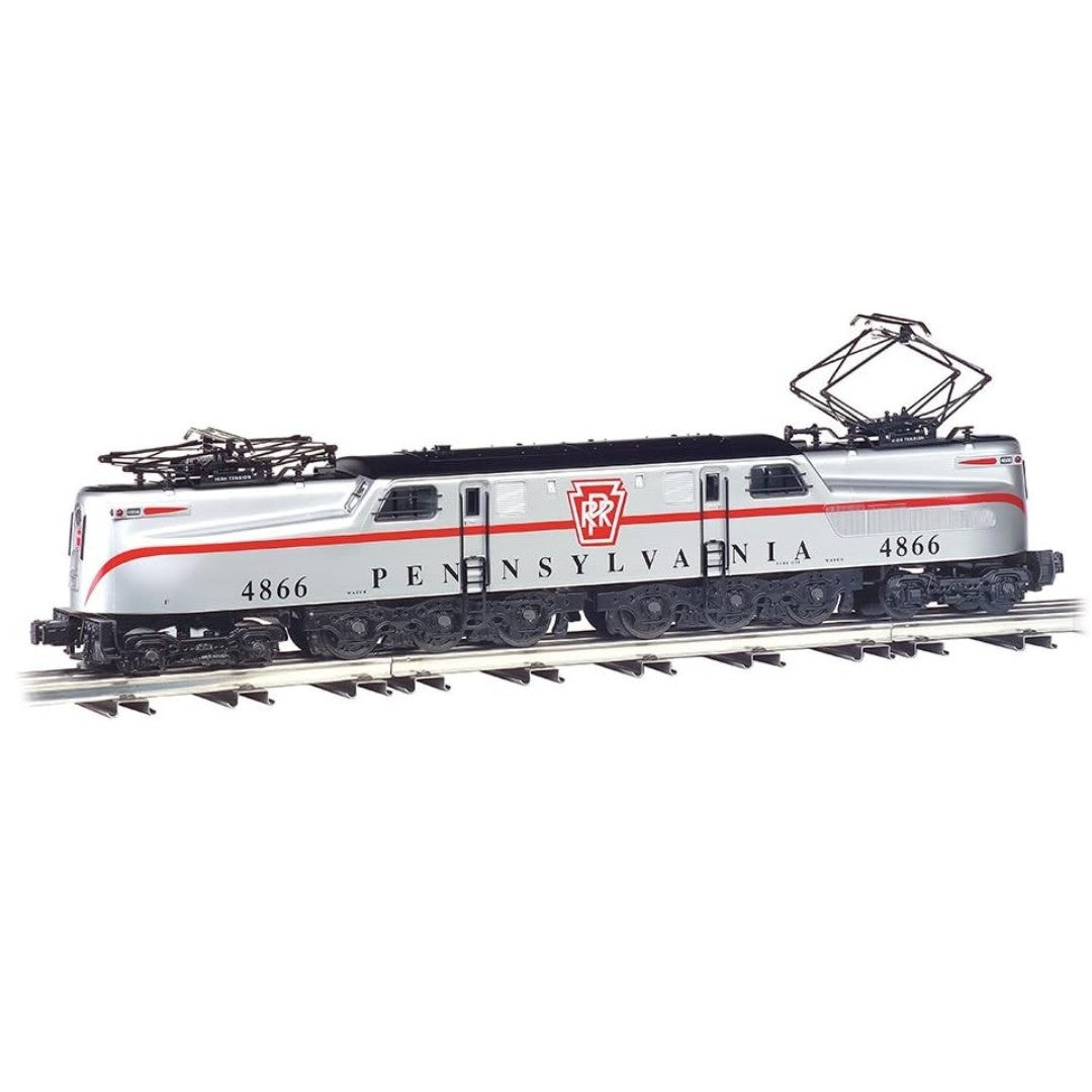 Williams by Bachmann GG-1 Electric Locomotive – PRR #4866 "Congressional" – O Scale 3-Rail, Silver/Red
