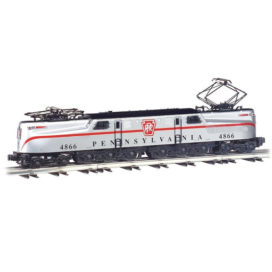 Williams by Bachmann GG-1 Electric Locomotive – PRR #4866 "Congressional" – O Scale 3-Rail, Silver/Red