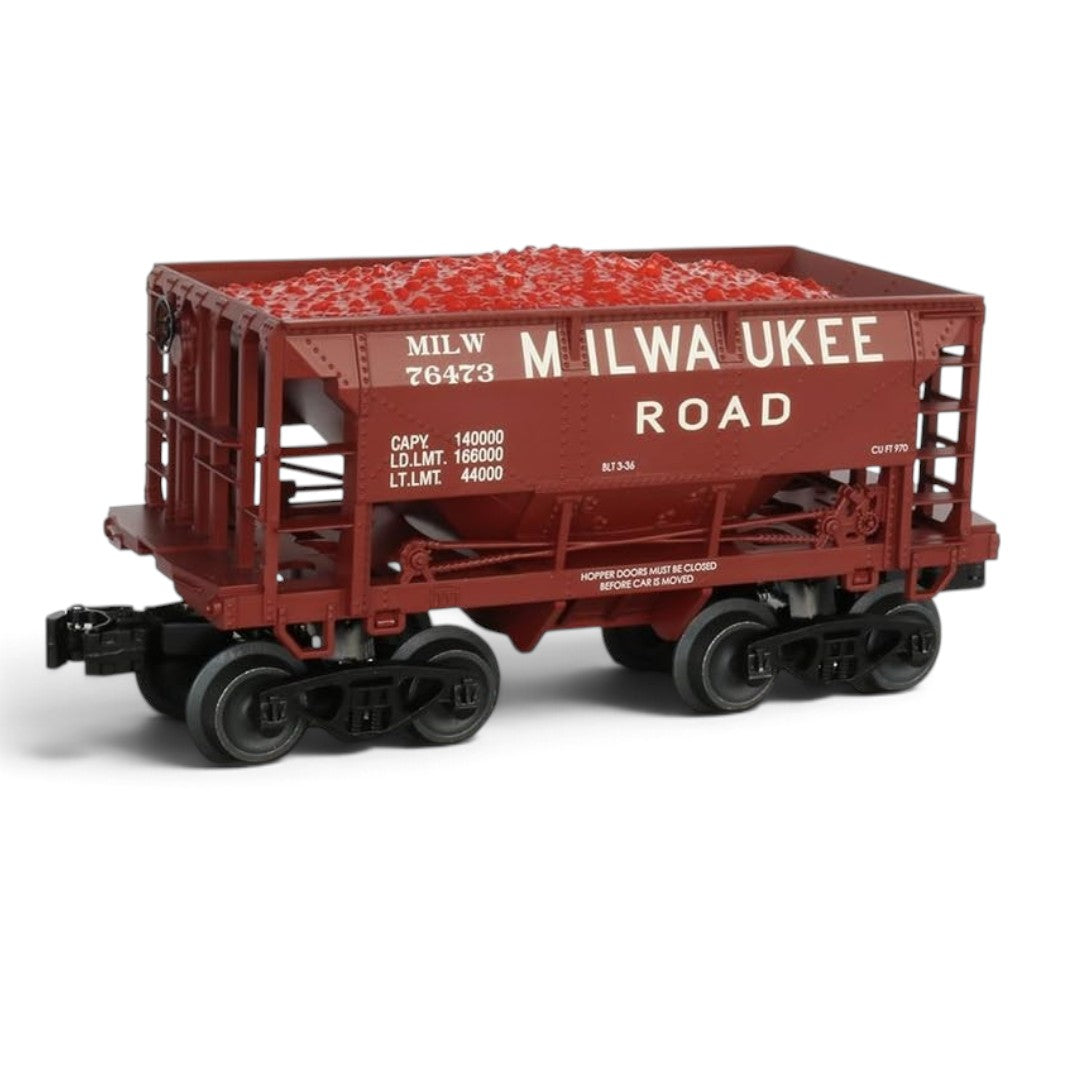 Bachmann 70-Ton Ore Car Milwaukee Road – O Scale 3-Rail Freight Car, Prototypical Brown