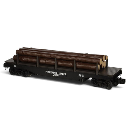 Williams by Bachmann Pickering Lumber Company Operating Log Dump Car – O Scale 3-Rail Freight Car
