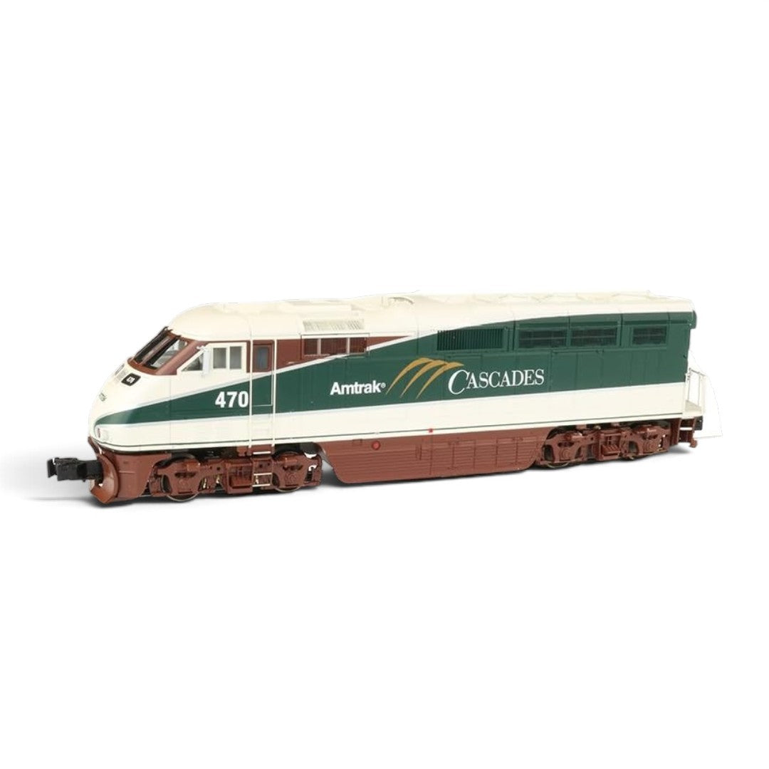 Williams by Bachmann Amtrak Cascades #470 F59PHI Diesel Locomotive with True Blast Plus Sound – O Scale 3-Rail