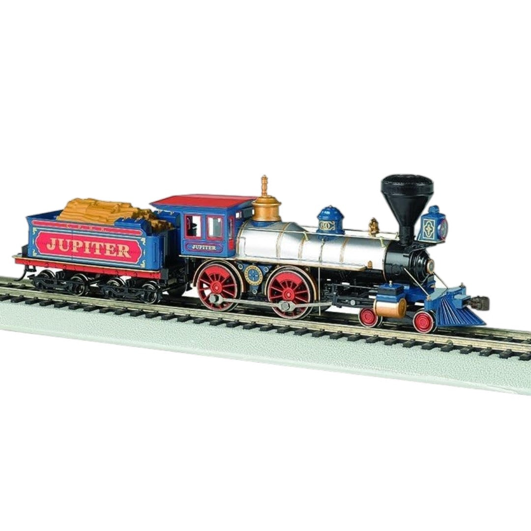 Bachmann 4-4-0 American Steam Locomotive DCC Ready Central Pacific #60 Jupiter HO Scale with Wood Load