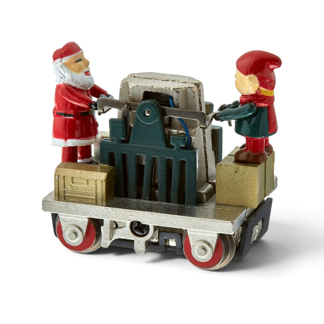 Bachmann HO Scale Christmas Operating Gandy Dancer Hand Car with Santa & Elf