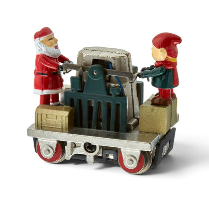 Bachmann HO Scale Christmas Operating Gandy Dancer Hand Car with Santa & Elf