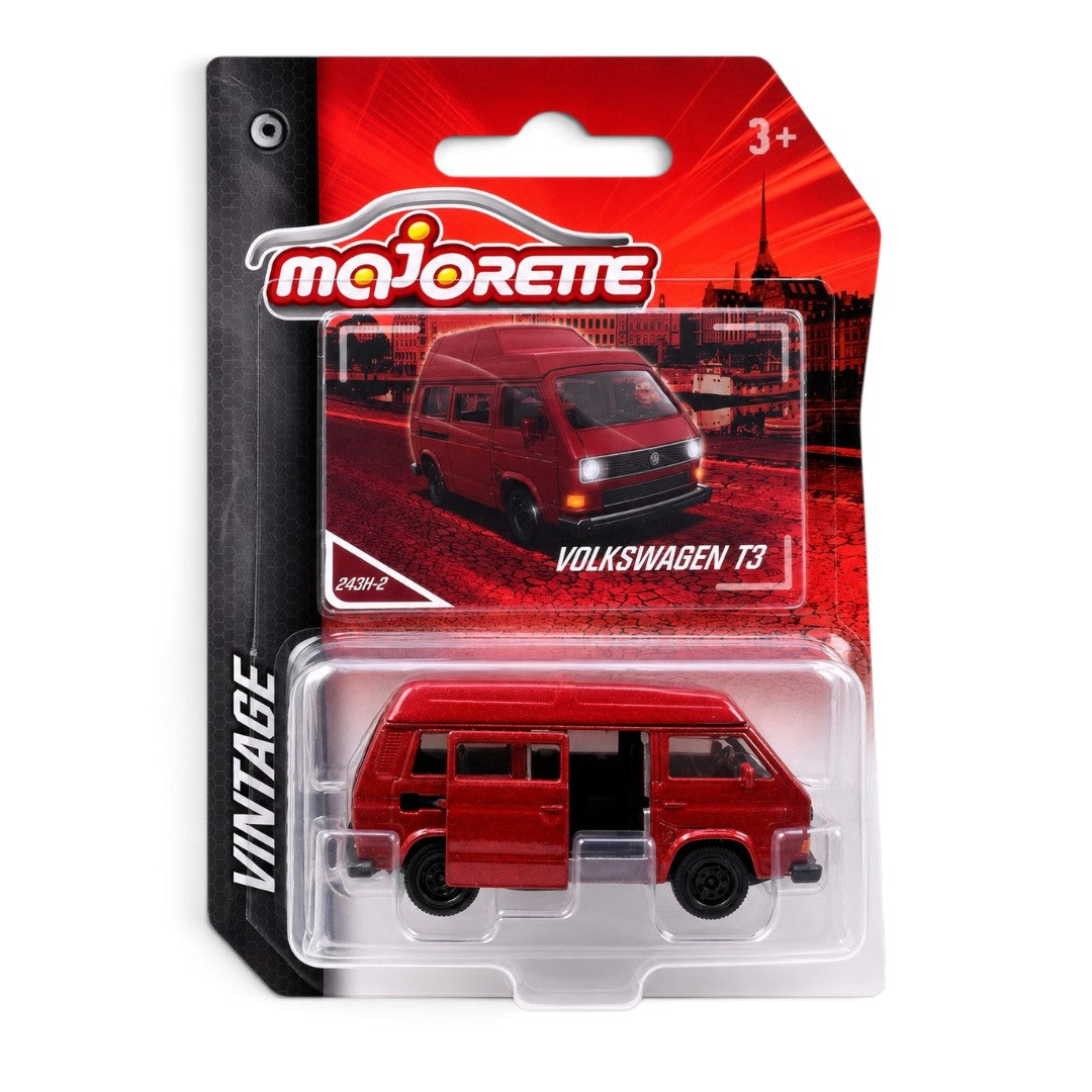 Majorette Volkswagen T3 Van Premium Die-Cast Model | Opening Sliding Door | Collectible Toy Van for Kids 3+