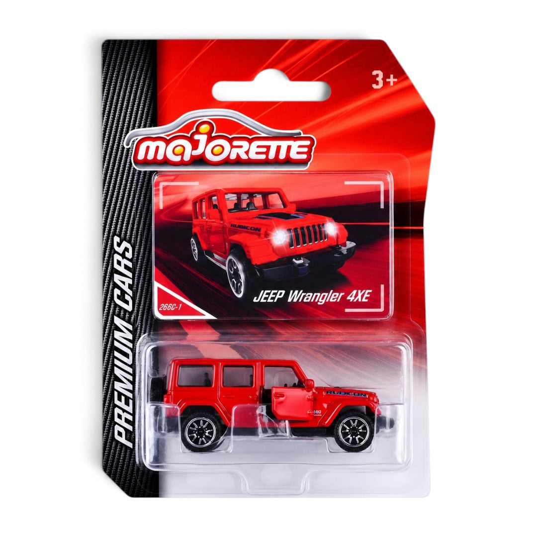 Majorette Jeep Wrangler 4XE Premium Die-Cast SUV | Opening Door | Collectible Toy Car for Kids 3+