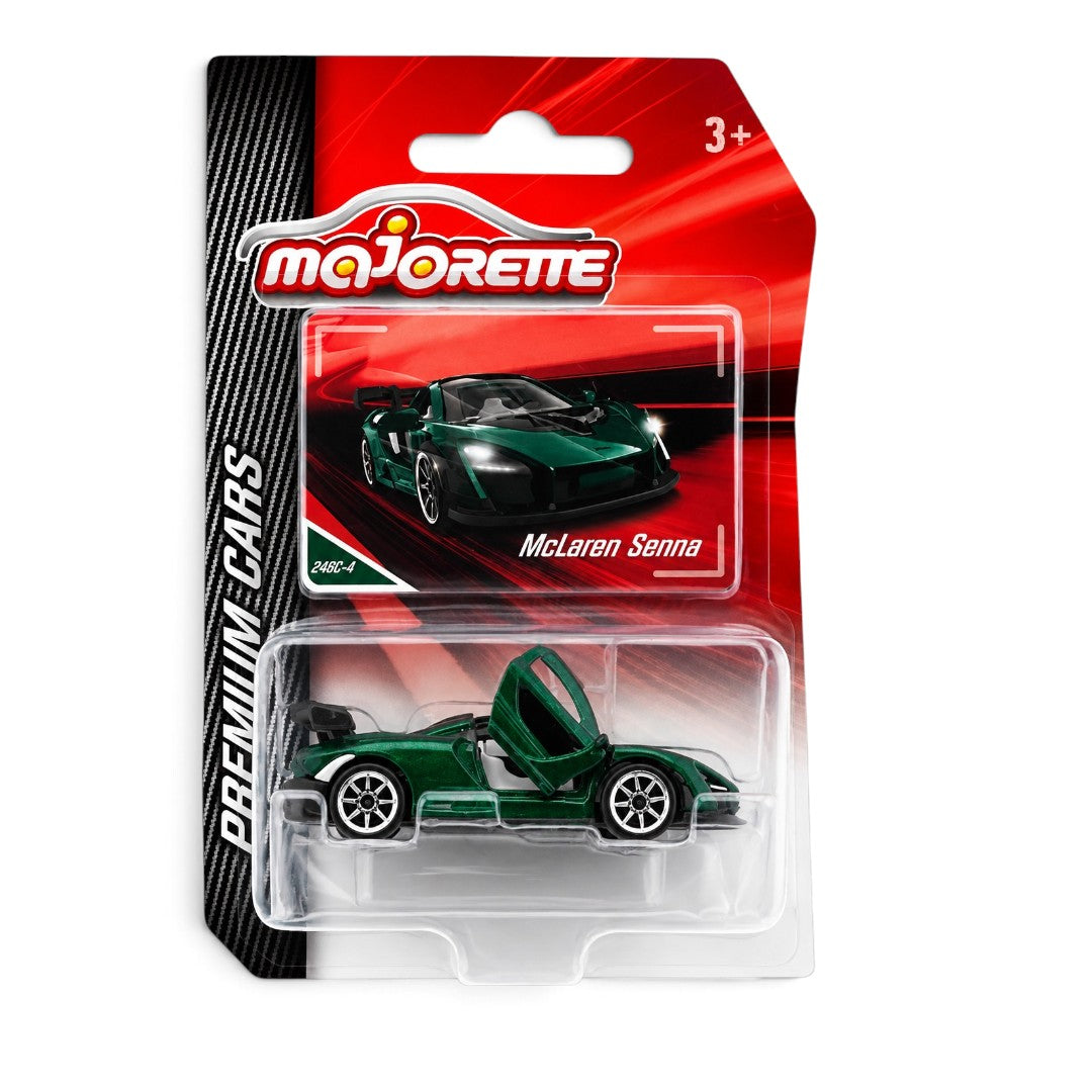 Majorette McLaren Senna Premium Die-Cast Supercar | Opening Dihedral Door | Collectible Toy Car for Kids 3+