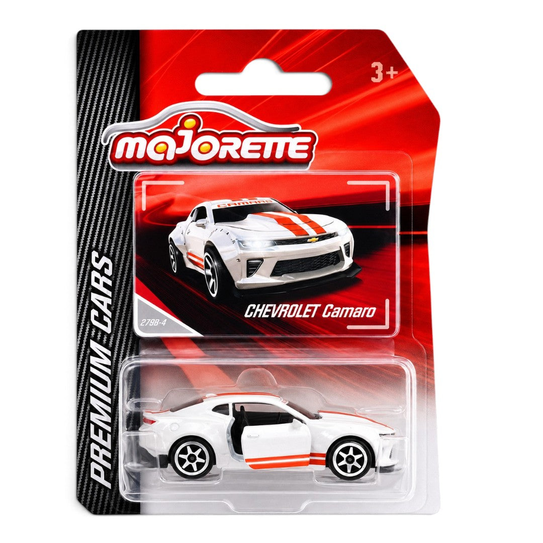 Majorette Chevrolet Camaro Premium Die-Cast Sports Car | Opening Door | Collectible Toy Car for Kids 3+