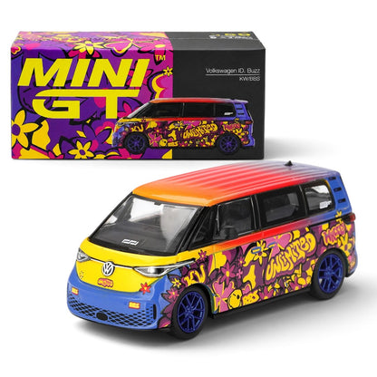 MINI GT 1:64 Volkswagen ID. Buzz KW/BBS “Unleashed” Custom Livery Die-Cast Model Van
