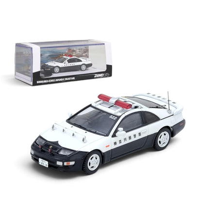 INNO64 1:64 Nissan Fairlady Z Z32 Kanagawa-Kenkei Japanese Police Die-Cast Model Car with Display Case