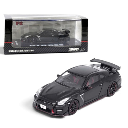 INNO64 1:64 Nissan GT-R R35 NISMO Black Die-Cast Model with Display Case