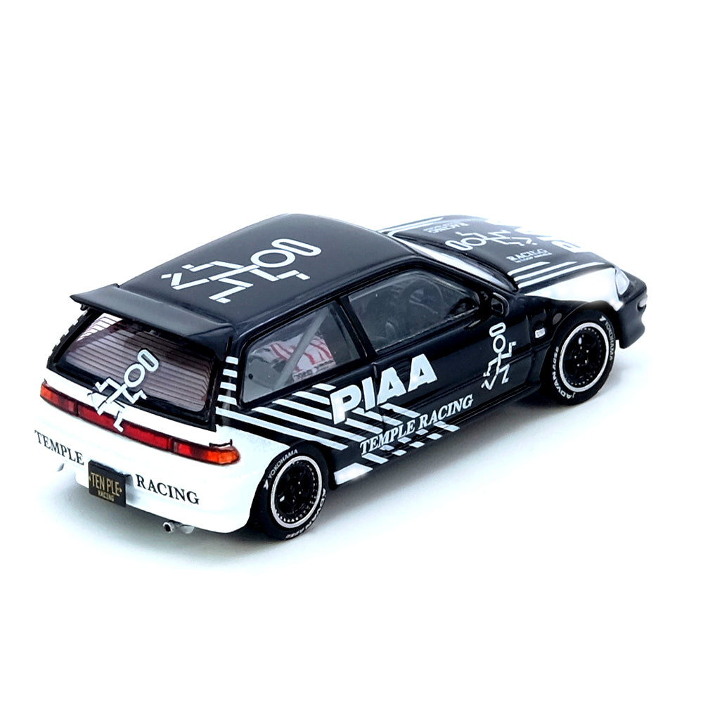 INNO64 1:64 Honda Civic EF9 Temple Racing Osaka Auto Messe 2023 Die-Cast Model with Display Case