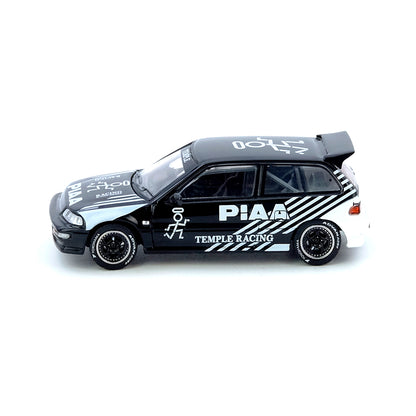 INNO64 1:64 Honda Civic EF9 Temple Racing Osaka Auto Messe 2023 Die-Cast Model with Display Case