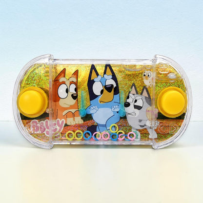 Kids Handheld Water Ring Toss Game with Dual Yellow Push Buttons | Cartoon Water Game | No Batteries Required | Portable Travel Toy