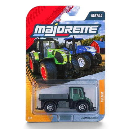 Majorette Unimog U530 Farm Vehicle Metal Die-Cast Toy – Green, 3+ Years