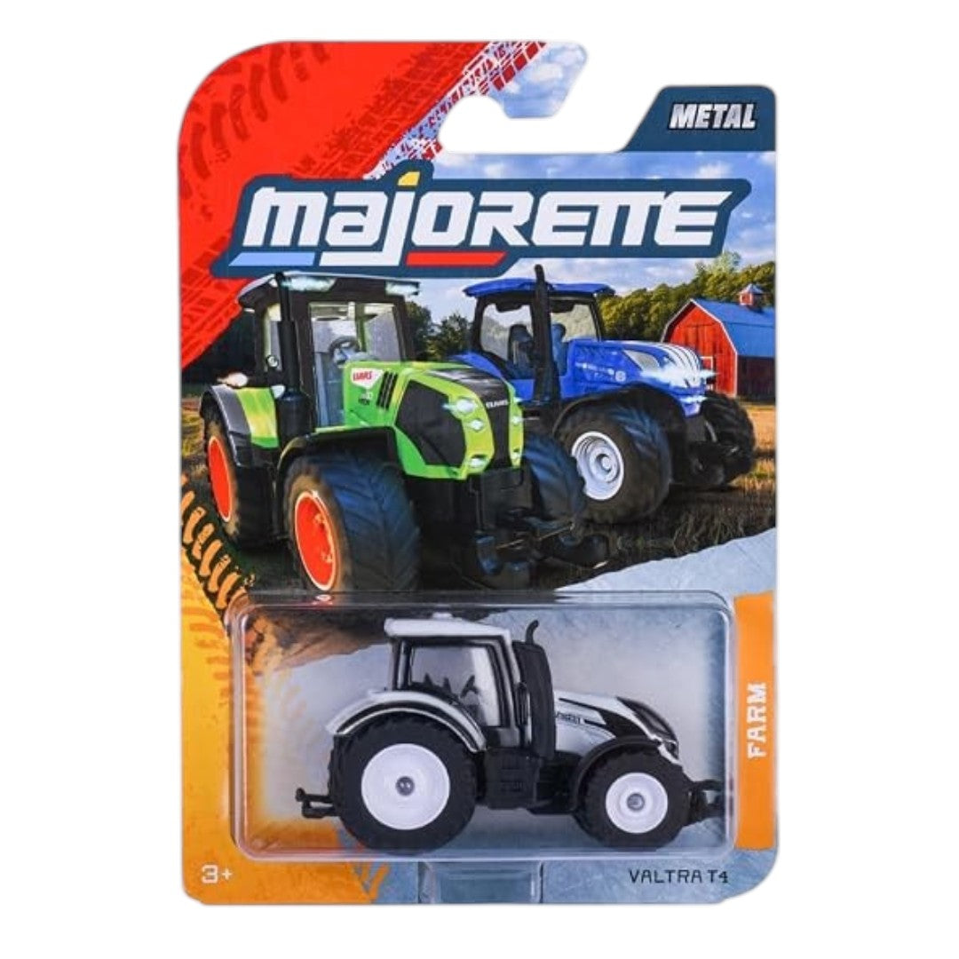Majorette Valtra T4 Farm Tractor Metal Die-Cast Toy – Black, 3+ Years