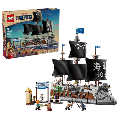 LEGO 75646 ONE PIECE Garp’s Marine Battleship – 1,705-Piece Ship Building Set with 8 Minifigures, Ages 10+