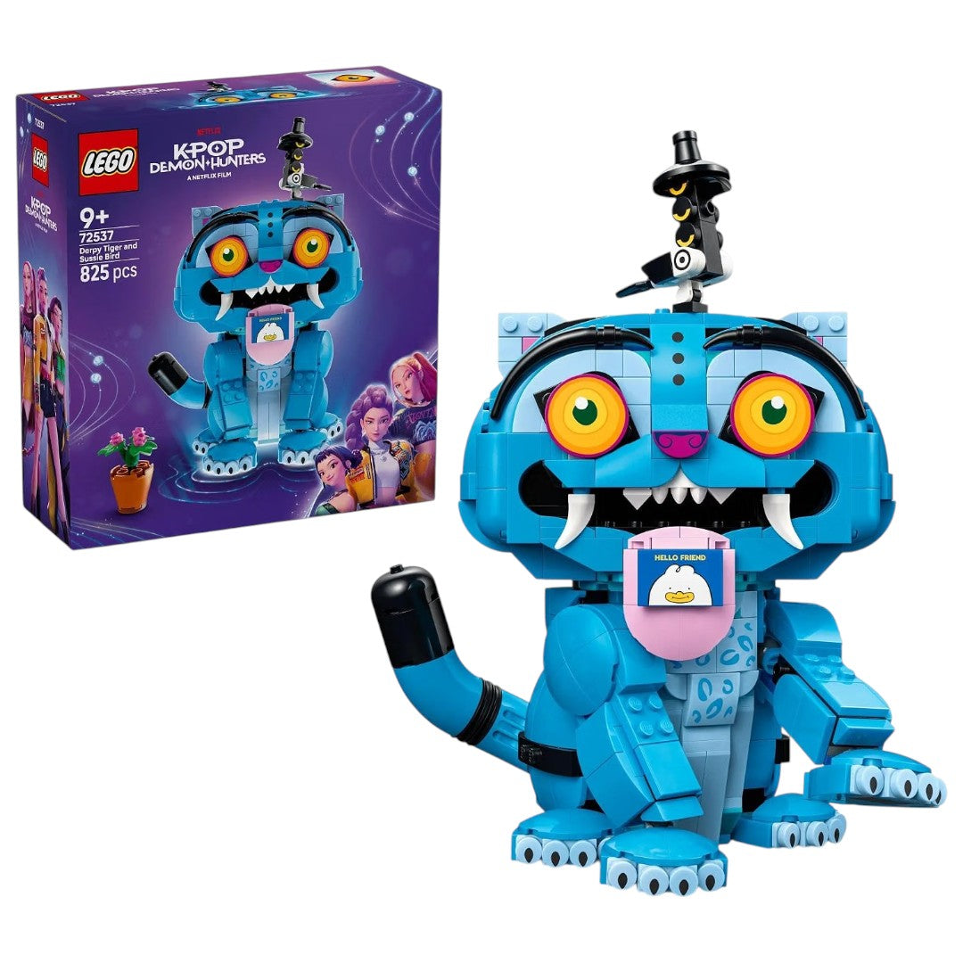 LEGO 72537 KPop Demon Hunters Derpy Tiger and Sussie Bird – Posable Character Building Set, 825 Pieces, Ages 9+