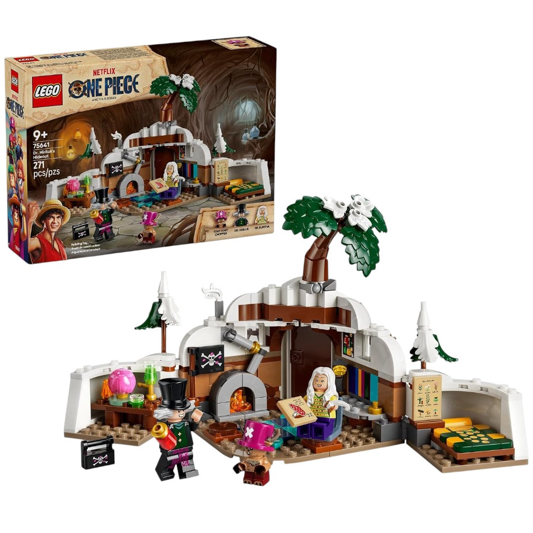 LEGO 75641  ONE PIECE Dr. Hiriluk’s Hideout – Mountain Cave Playset with Chopper & 2 Doctor Minifigures, Ages 9+