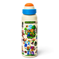 Minecraft Steve & Alex 710ml Insulated Water Bottle with Straw