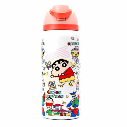 Stainless Steel Insulated Water Bottle 950ml with Built-in Straw – Leakproof School Water Bottle for Children (Cartoon Character Designs)
