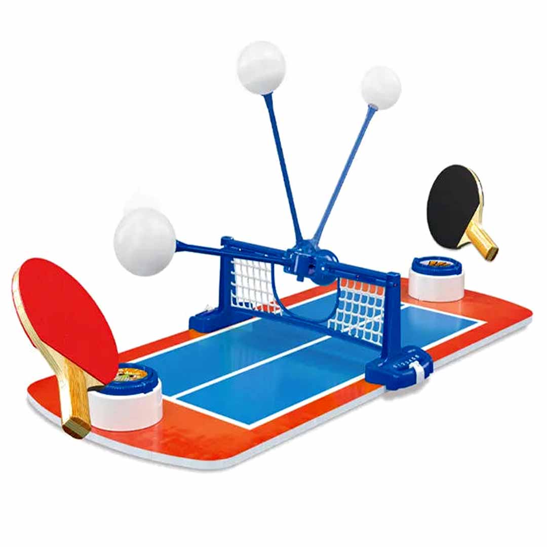 SIMARR Tabletop Ping Pong Game Set for Kids – Mini Indoor Table Tennis Toy with Paddles, Net & Balls | Family Sports Game |