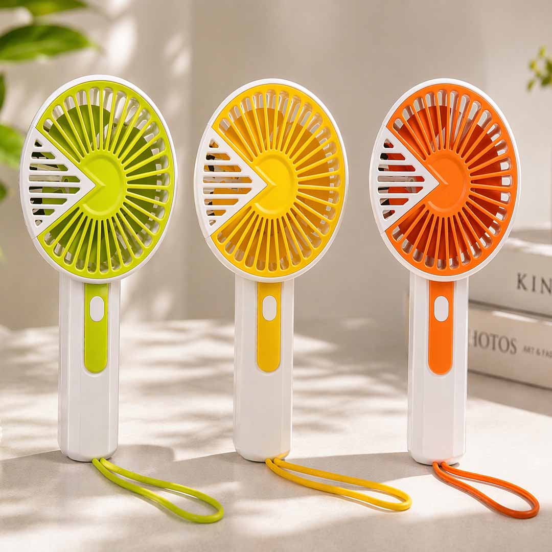 Portable Handheld Mini Fan – Lightweight Personal Cooling Fan with Wrist Strap for Travel, Office & Outdoor Use (Pack of 1)