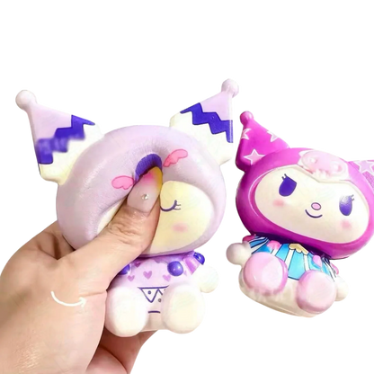 Scented Sanrio,Kuromi Foam Squishy 6 Pieces - Jaiman Toys