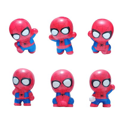 Scented Spider-Man Foam Squishy 6 Pieces - Jaiman Toys
